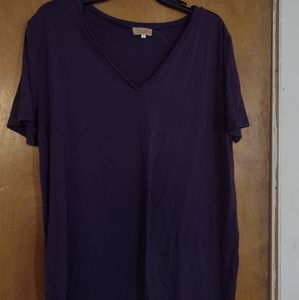 Piko 1988, large, purple, v-neck
